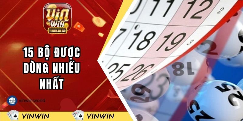 15 bộ được dùng nhiều nhất